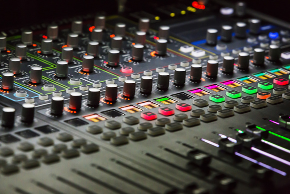 Studio Mixer Detail  With Backlit Buttons